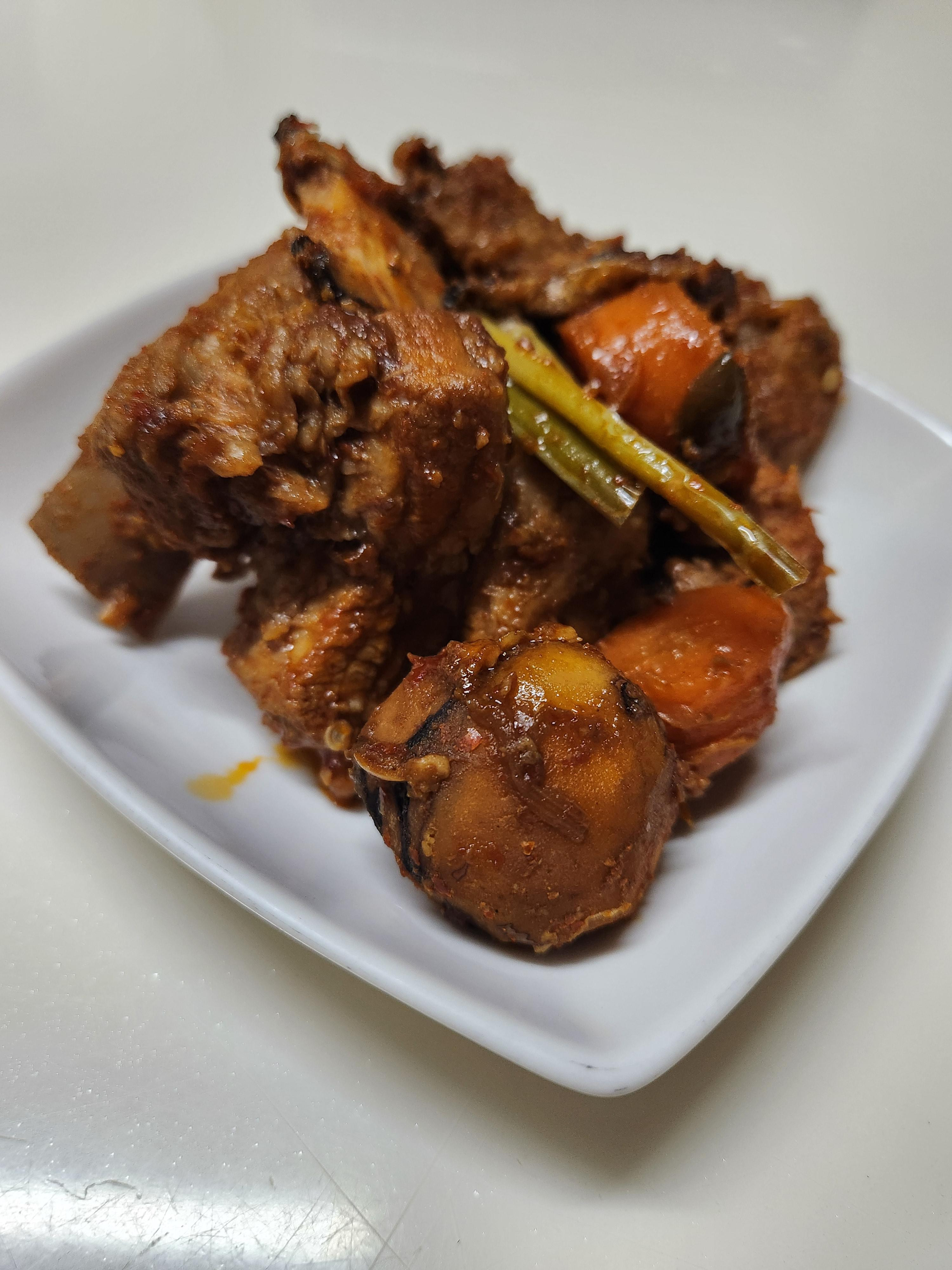 화순 재래토종 흑돼지 찜갈비 300g