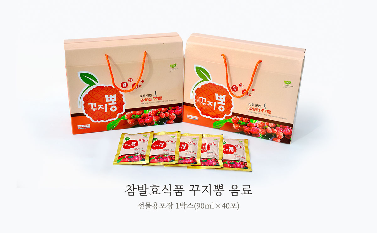 참발효식품 꾸지뽕 음료 선물용포장 1박스(1박스  [90ml x 40포])