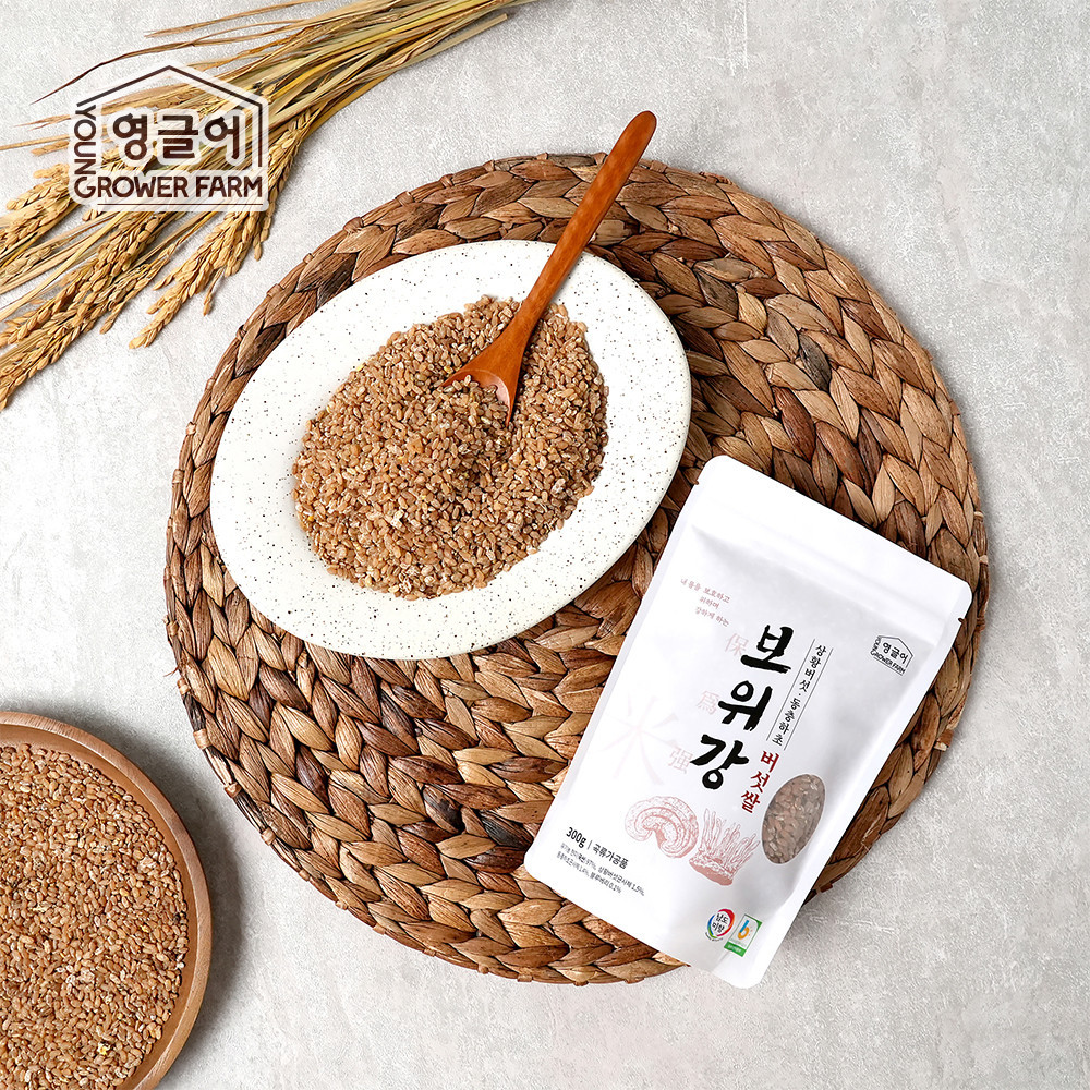 [여름맛보기 할인]보위강 버섯쌀 (동충하초현미쌀+상황버섯현미쌀)1팩(300g)