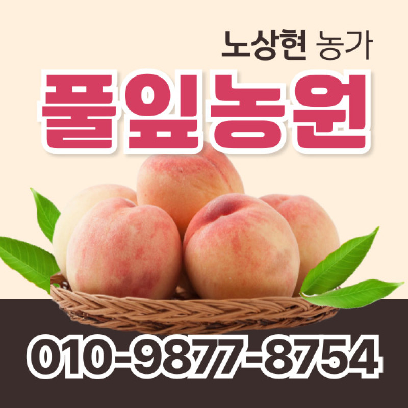 [사전예약특가]유기농 복숭아 1.8kg/3kg/3.6kg