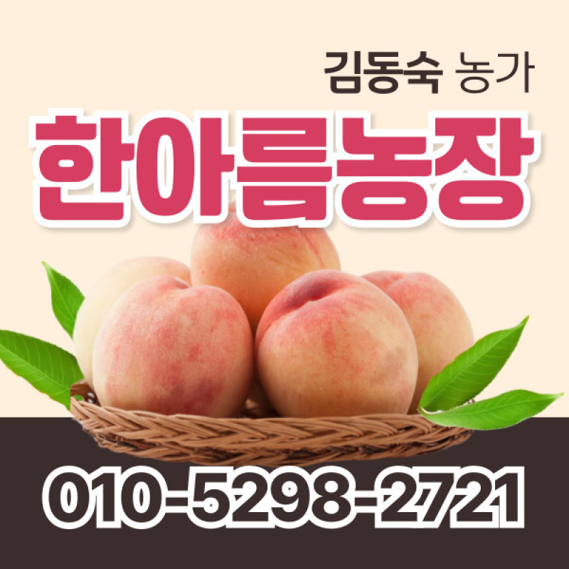 [사전예약특가] 복숭아(딱복) 2kg/4kg