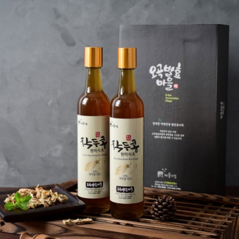 2년숙성 작두콩현미식초 375ml×2