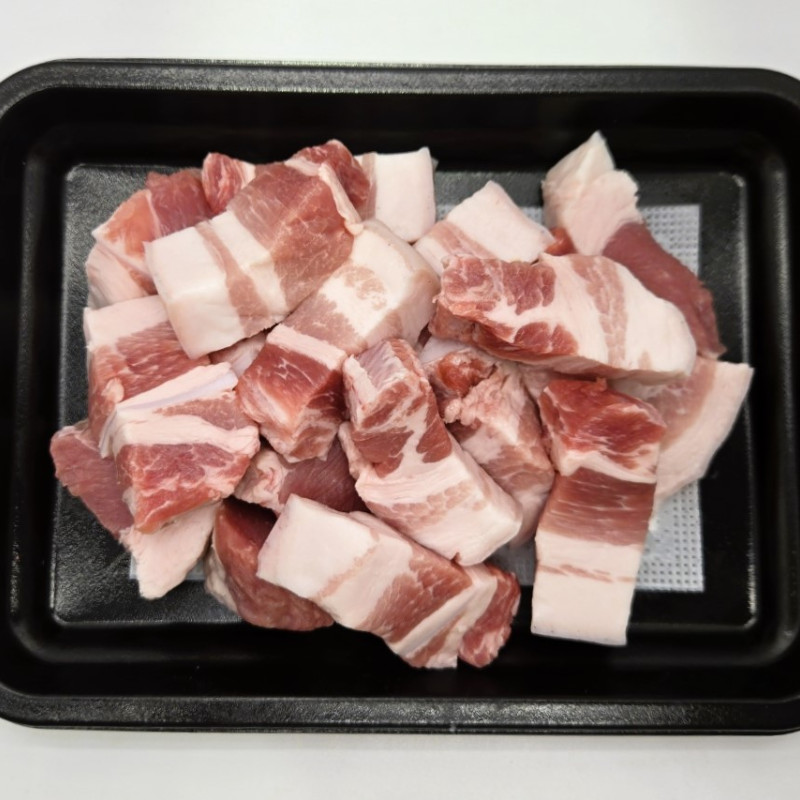 화순 재래토종 흑돼지 한입벽돌오겹살 300g