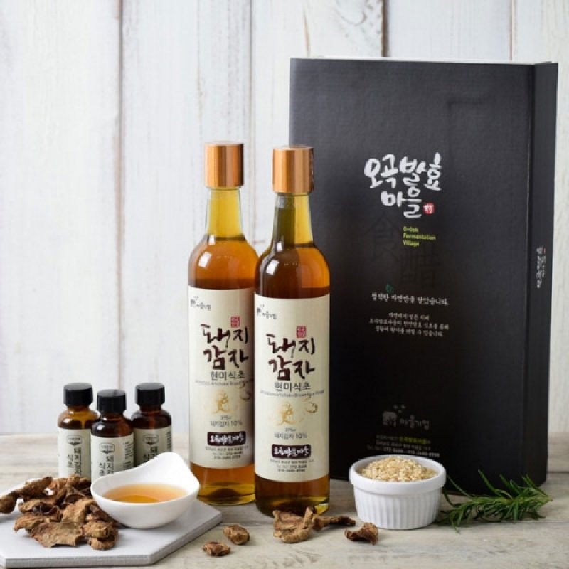 2년숙성 돼지감자현미식초 375ml×2