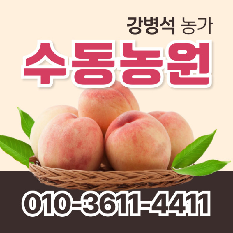 [사전예약특가] 복숭아(딱복) 4kg/8kg