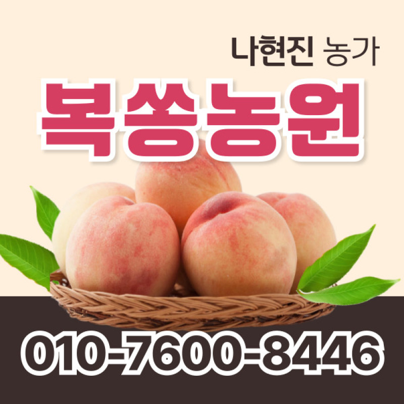 [사전예약특가] 복숭아(딱복) 2kg/4kg